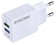Купить Сетевое зарядное устройство JET.A UC-Z25, белый / Народный дискаунтер ЦЕНАЛОМ
