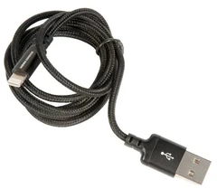 Купить Кабель More choice K12i USB 2.0 Am - Lightning 8-pin, 1 м, черный / Народный дискаунтер ЦЕНАЛОМ