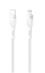 Купить Кабель OLMIO Style USB-С - Lightning, 1.2м, белый / Народный дискаунтер ЦЕНАЛОМ